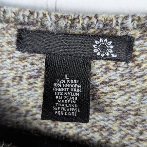 Heart on Sleeve Wool/Angora Zip Up Cardigan L - Picture 2 of 6